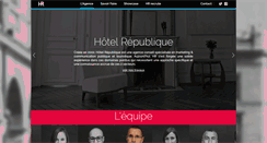 Desktop Screenshot of hotelrepublique.com